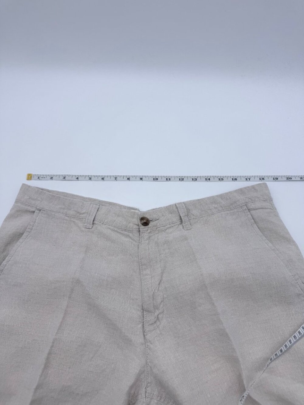 Old Navy Mens100% Linen Beige Pants Size 36x34 Lightweight Casual Wear - Picture 9 of 9